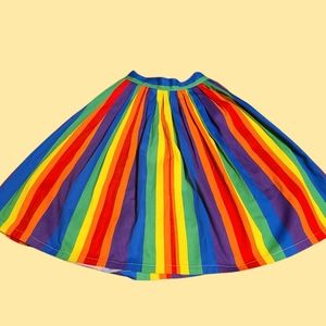 Mod cloth Pleated Rainbow Skirt XS
